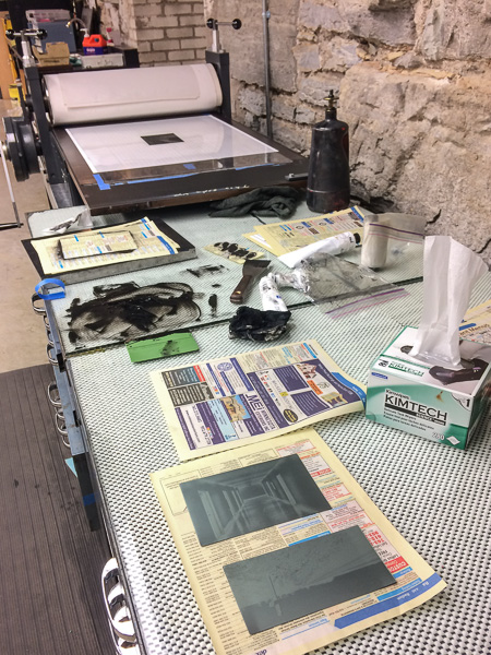 Photogravure printing setup for Isolation