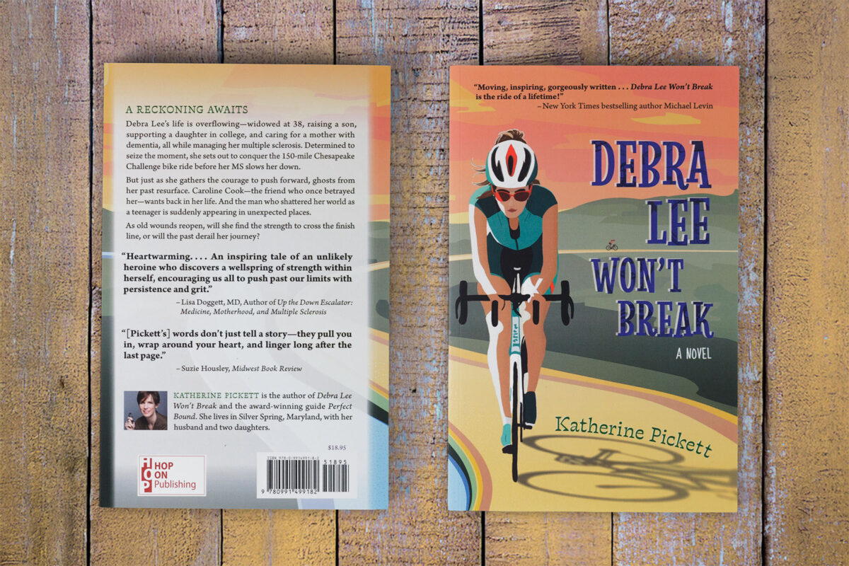 Debra Lee Won't Break by Katherine Pickett, view of the back and front covers.